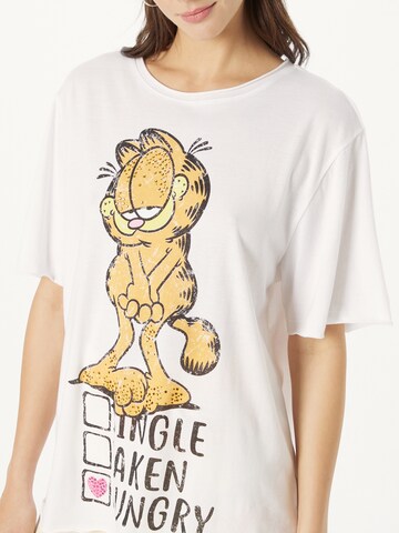 Frogbox Koszulka 'Garfield Hungry' w kolorze biały