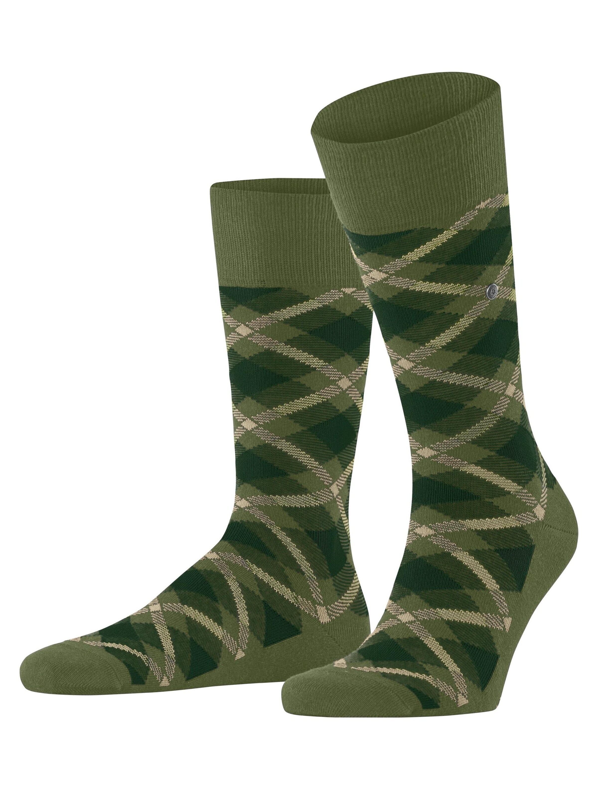 BURLINGTON Socken 'Tartan'‌ in Grün: Vorderseite