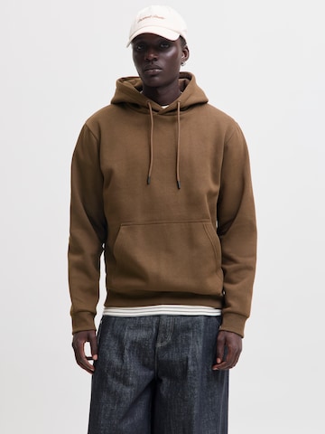 JACK & JONES Sweatshirt 'JJEBRADLEY' in Bruin: voorkant