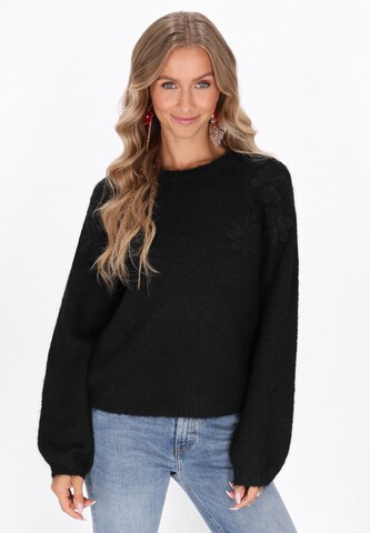 IZIA - Jersey en negro: frente