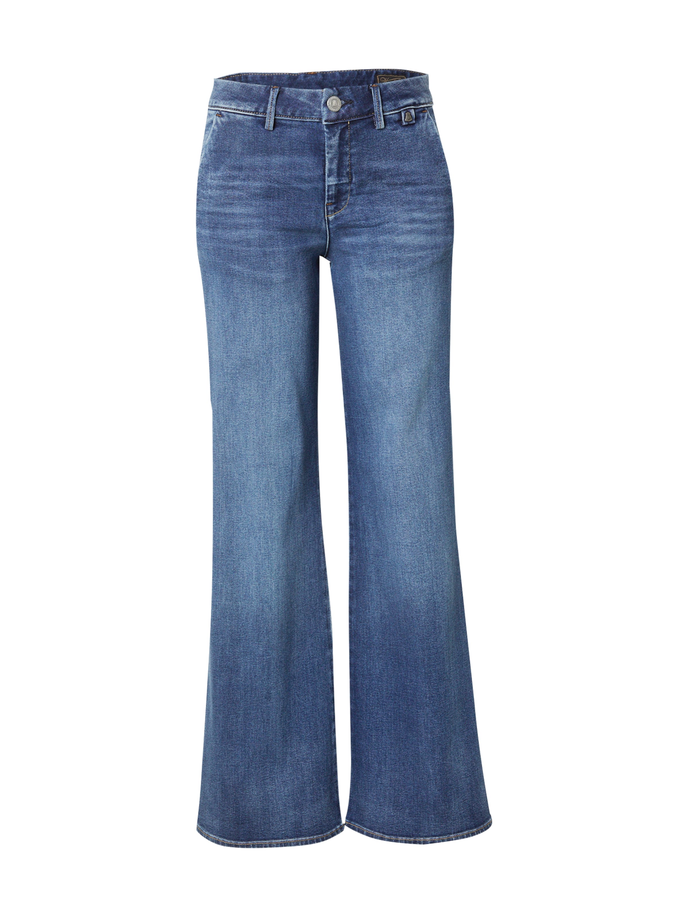 Herrlicher Flared Jeans 'Lovely' in Blauw: voorkant
