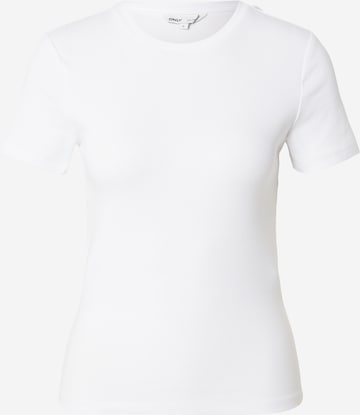 ONLY Μπλουζάκι 'ONLRILEY' σε λευκό: μπροστά