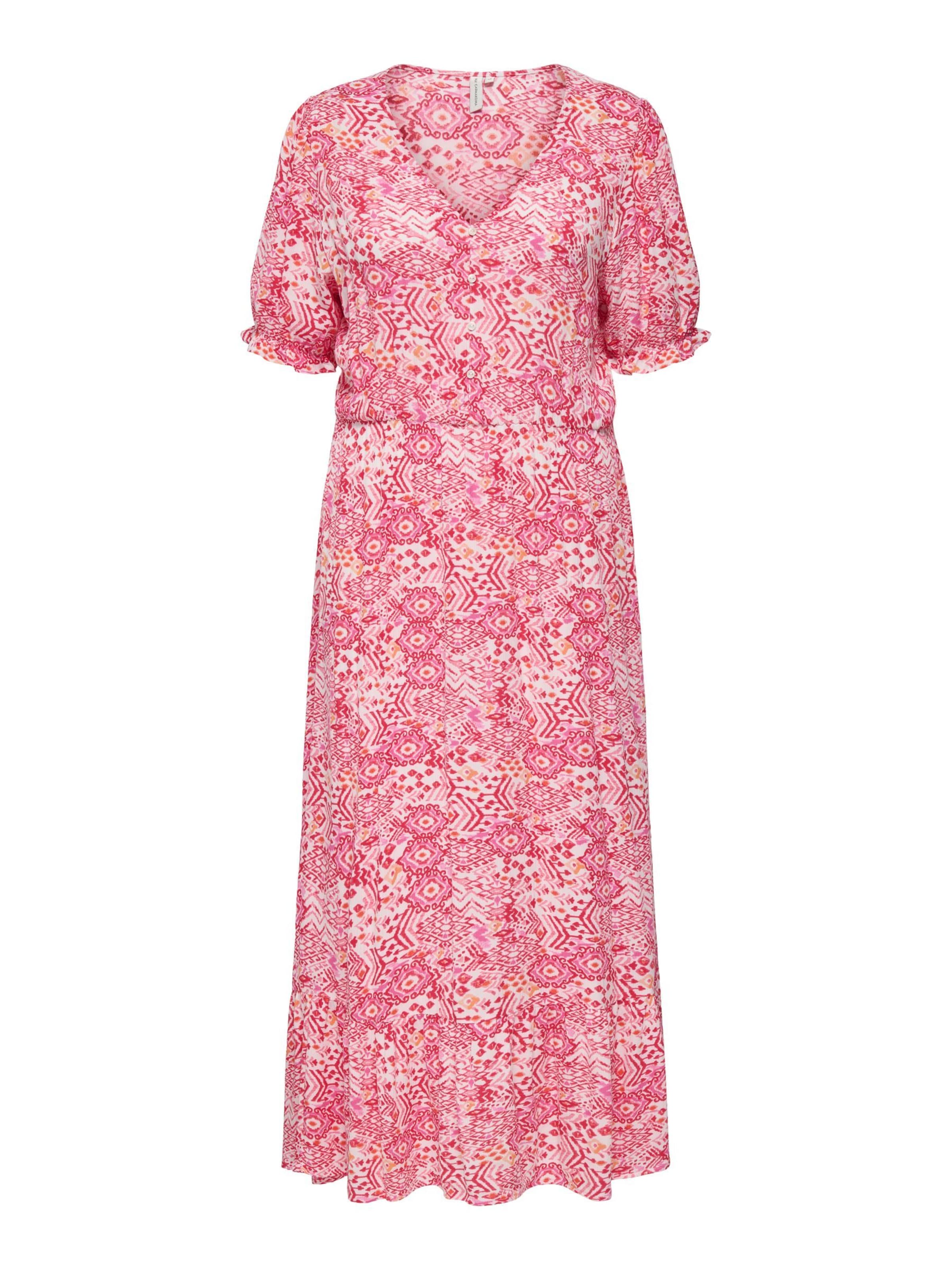 Robe 'CHIANTI' ONLY Carmakoma en rose : devant