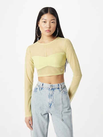 Calvin Klein Jeans Shirt in Yellow: front