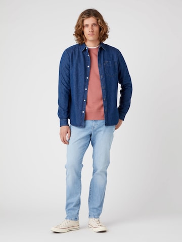 Slimfit Jeans 'Wrangler Texas Taper Lovesick W12TY728Q 112319945' di WRANGLER in blu