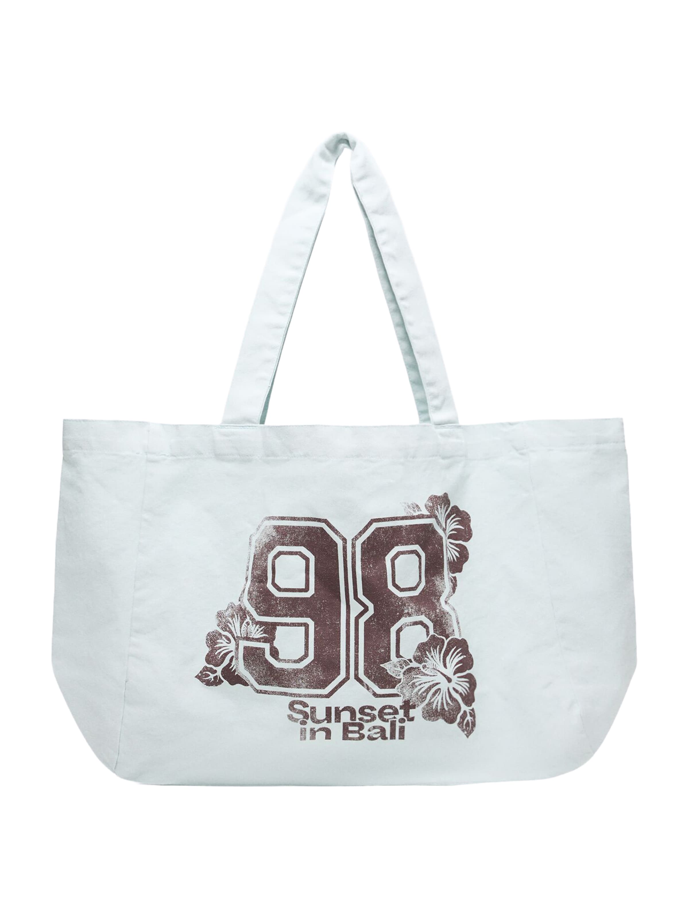 Bershka Torba shopper w rozmiarze One Size w kolorze jasnoniebieski / jeżynam, Podgląd produktu