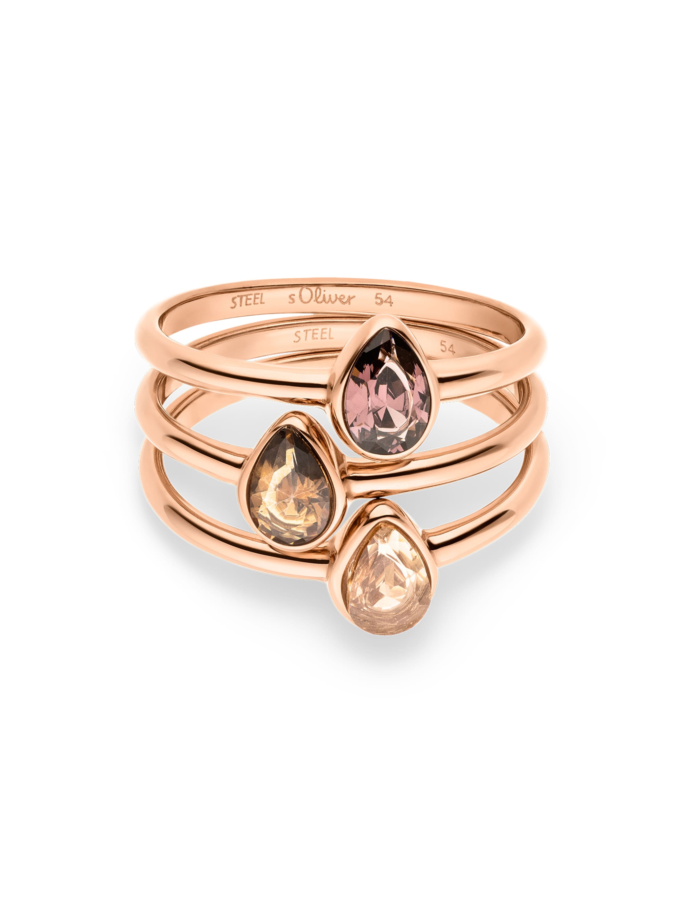 s.Oliver Ring in Gold: Vorderseite