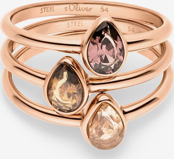 s.Oliver Ring in Gold: Vorderseite