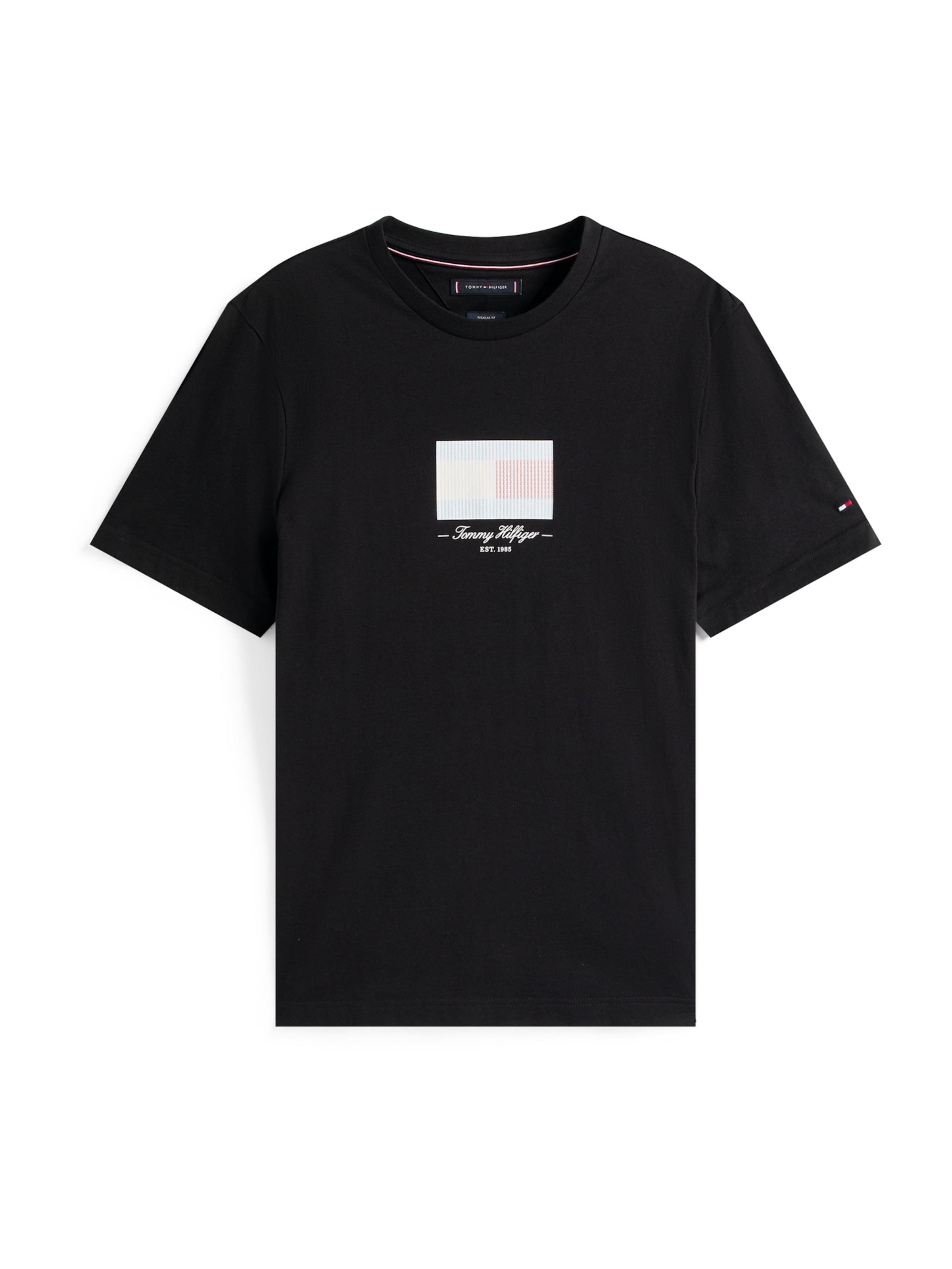 Tricou 'ITHACA' de la TOMMY HILFIGER pe negru: față