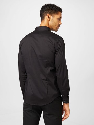 Coupe slim Chemise 'Tessuto' ARMANI EXCHANGE en noir