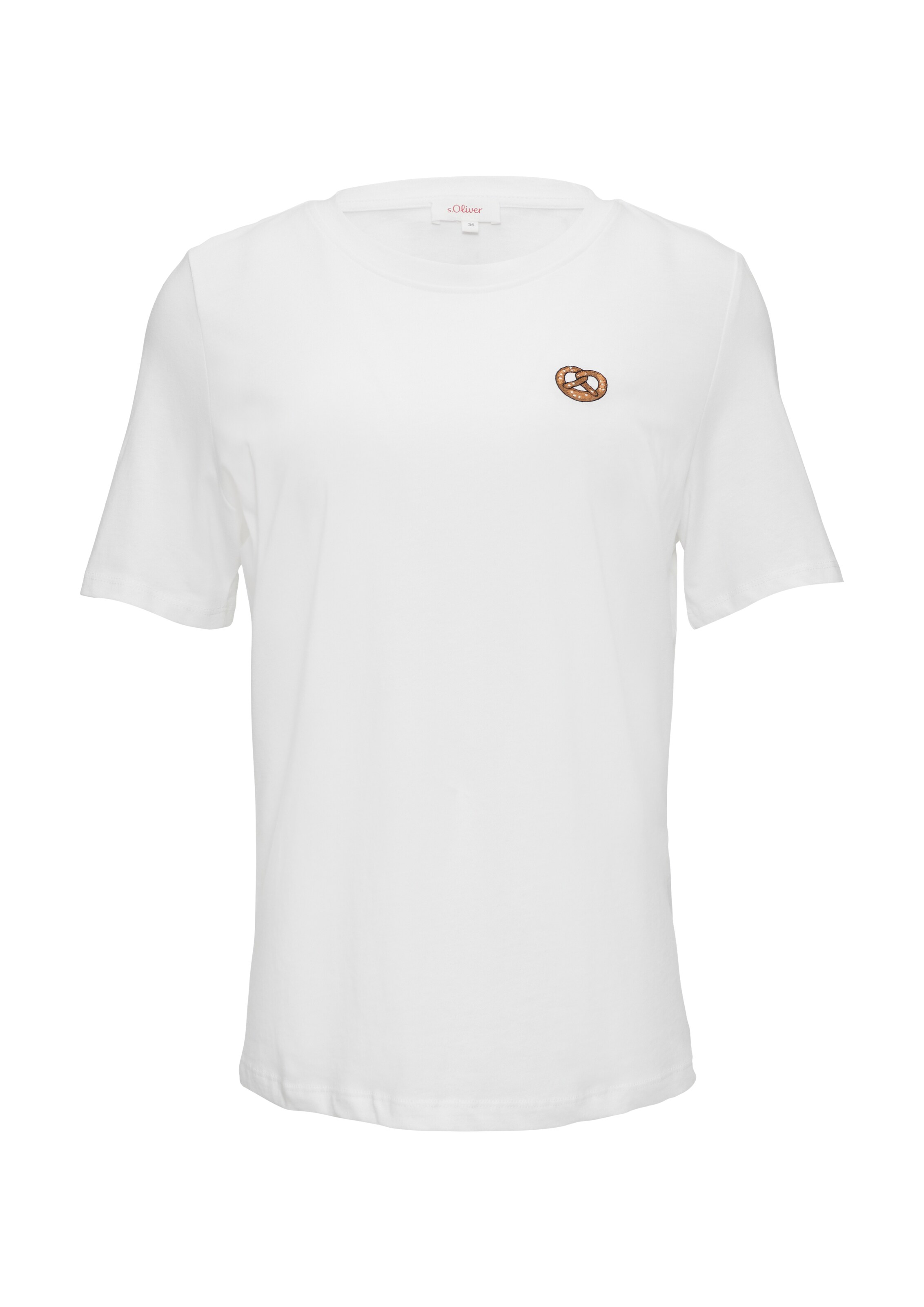 s.Oliver Shirt in de kleur Bruin / Wit, Productweergave