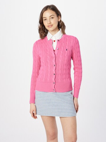 Polo Ralph Lauren Gebreid vest in Roze: voorkant