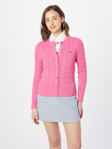 Polo Ralph Lauren Knit Cardigan in Pink: front