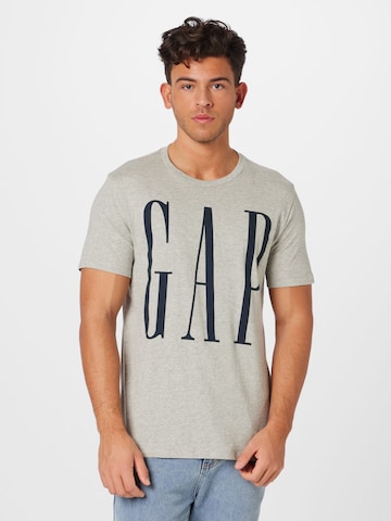 GAP Regular fit Тениска в сиво: отпред