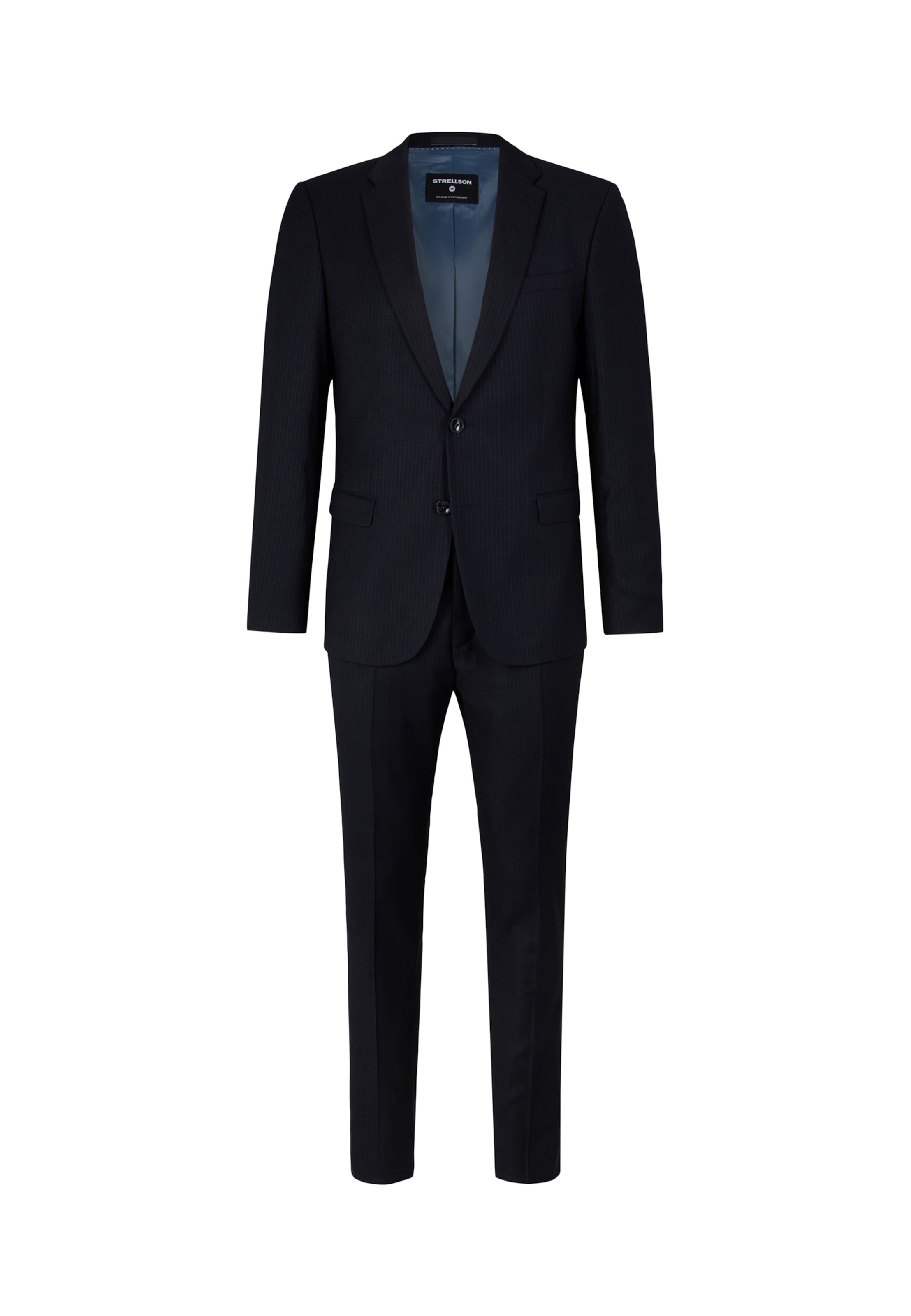 STRELLSON Slimfit Pak 'Caleb-Madden' in Blauw: voorkant