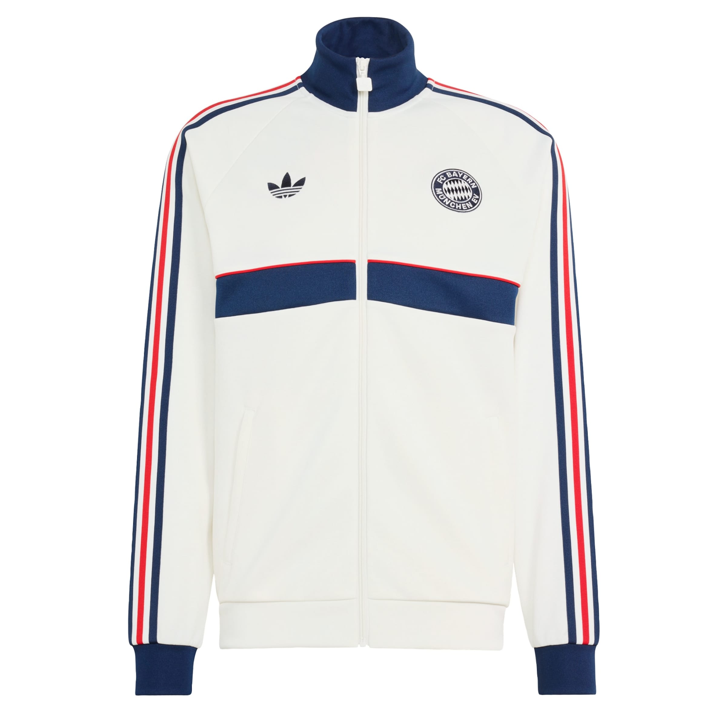 ADIDAS ORIGINALS Training Jacket 'FC Bayern München' in White: front