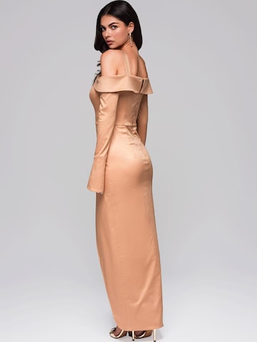 Ombre Evening dress in Beige