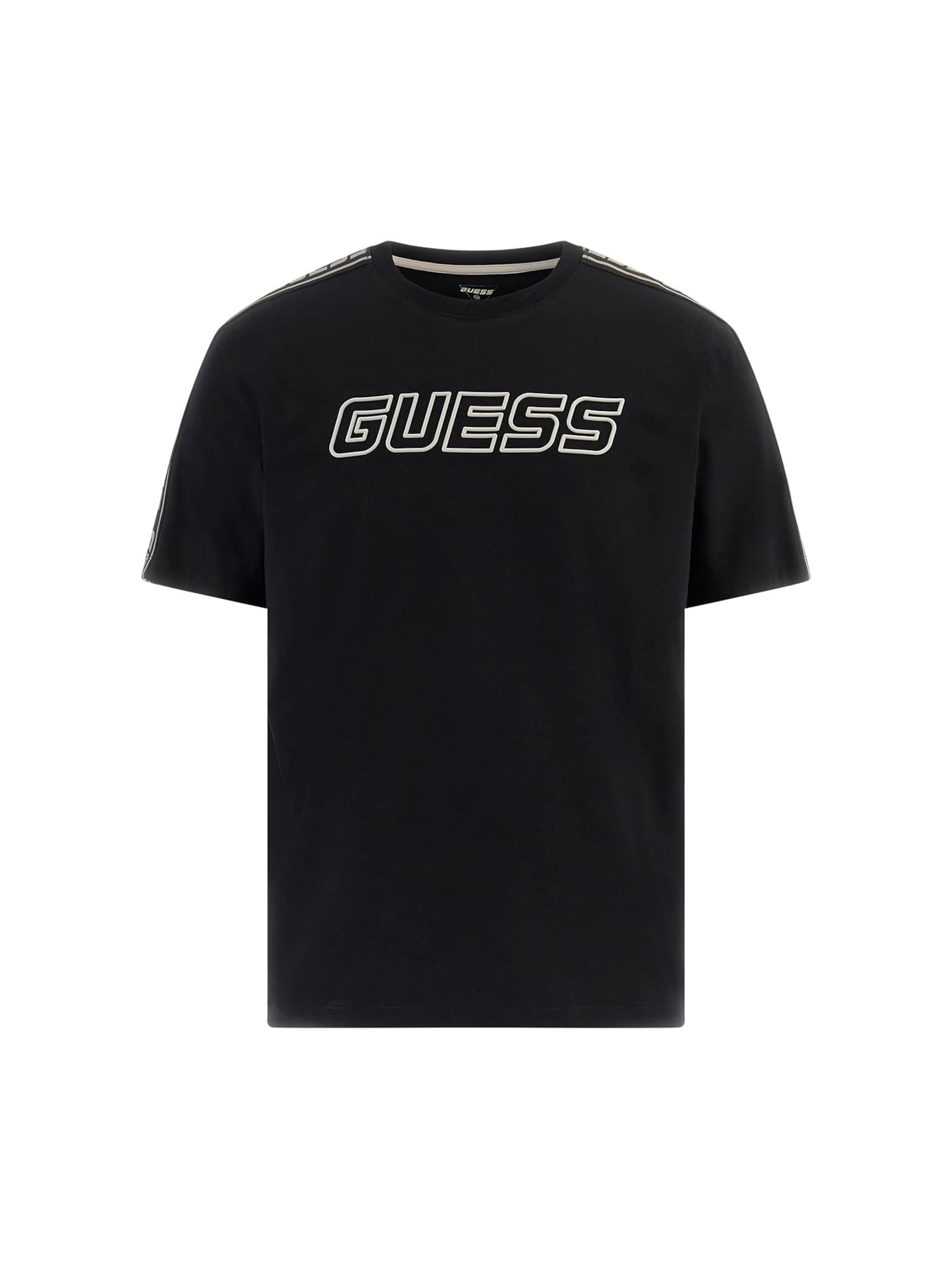 GUESS Paita 'Arlo' värissä musta: etupuoli