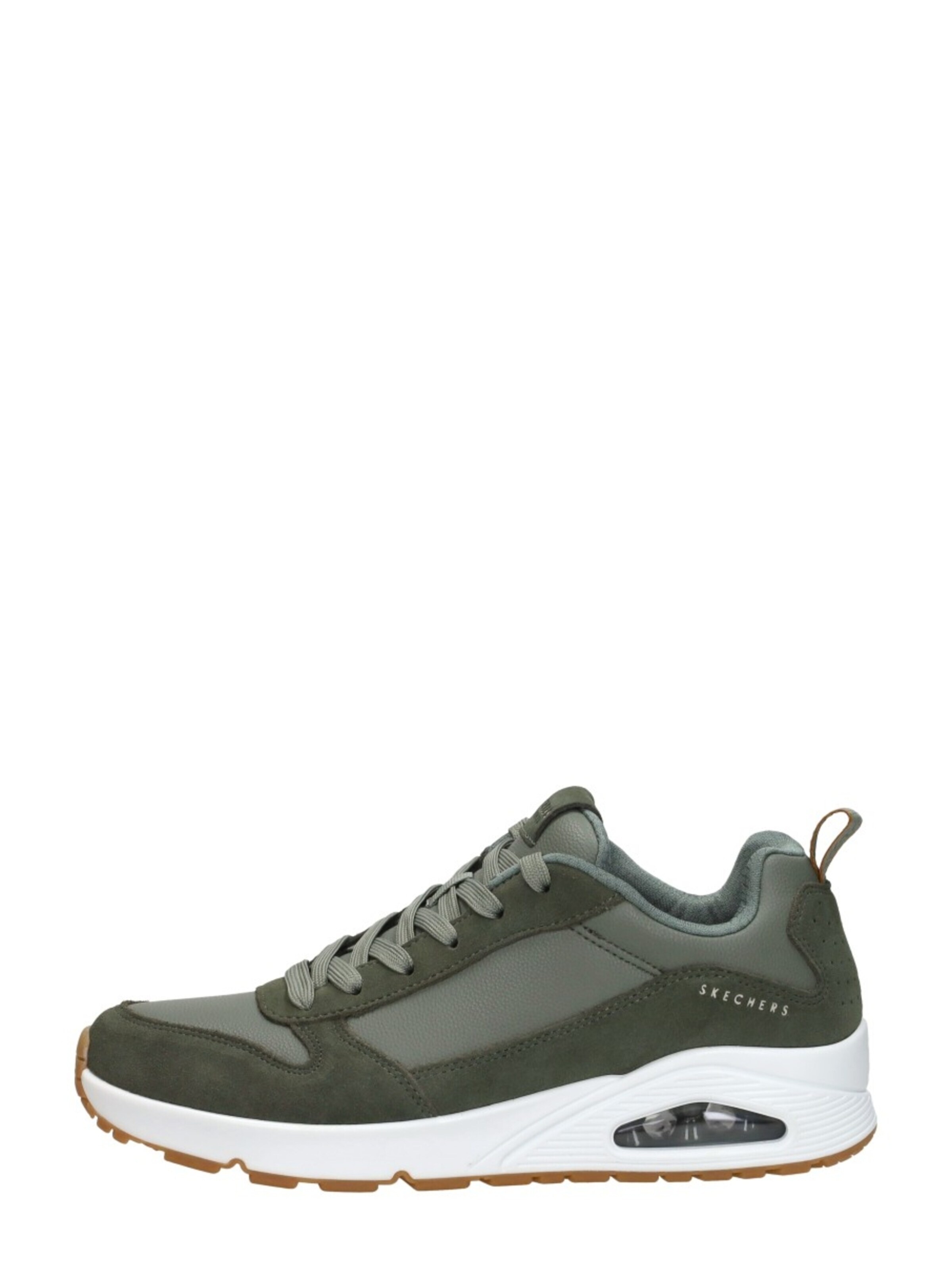 Baskets basses 'Uno - Stacre' SKECHERS en vert : devant