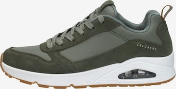 Baskets basses 'Uno - Stacre' SKECHERS en vert : devant