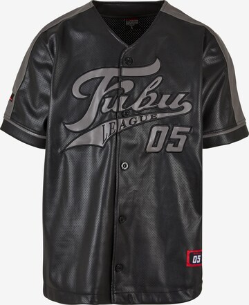 FUBU - Regular Fit Camisa em preto: frente