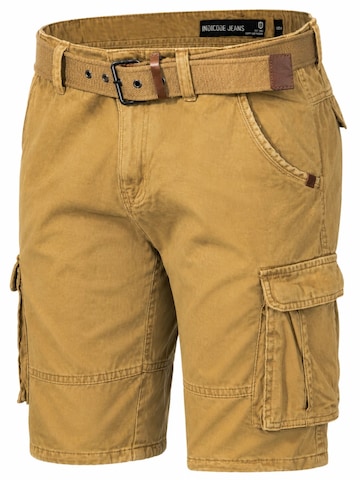 INDICODE - regular Pantalón cargo en amarillo: frente