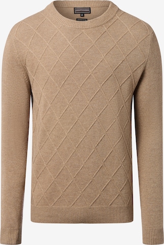 Finshley & Harding Trui in Beige: voorkant