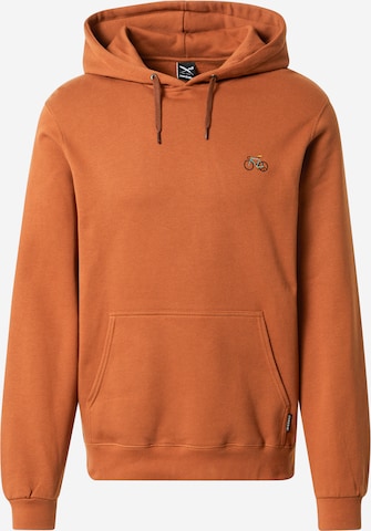 Iriedaily Sweatshirt 'Peaceride' i brun: forside