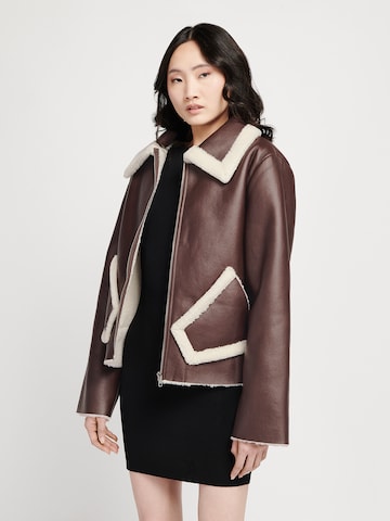 Casa Mara Winter jacket 'Kavaj' in Brown: front