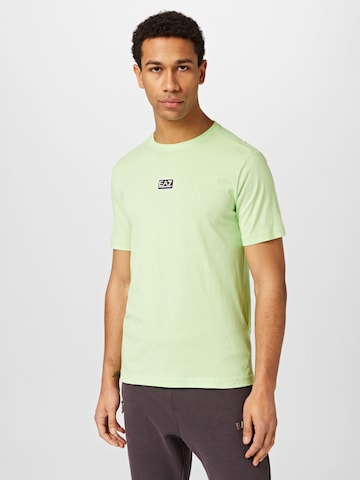 Maglietta di EA7 Emporio Armani in verde: frontale