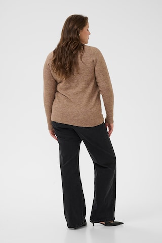 KAFFE CURVE Pullover 'Niela' i brun