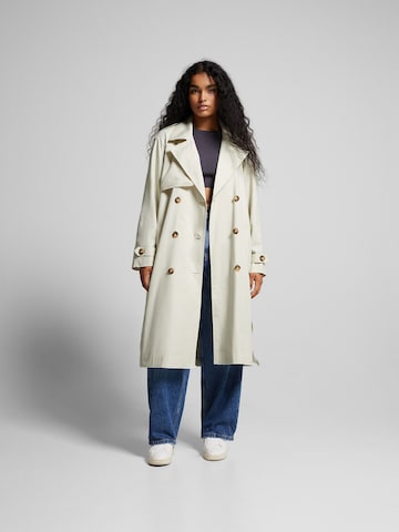 Bershka Between-Seasons Coat in Grey