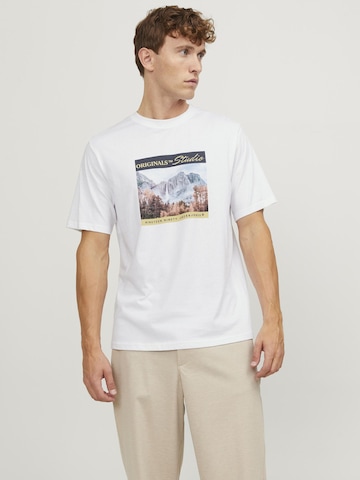 JACK & JONES Koszulka 'HAYS' w kolorze biały: przód