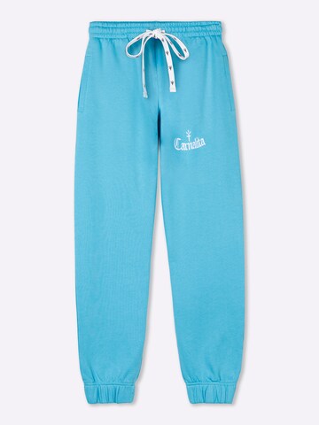 Carnalita - Loosefit Pantalón 'Pantalón de chándal con logo bordado' en azul