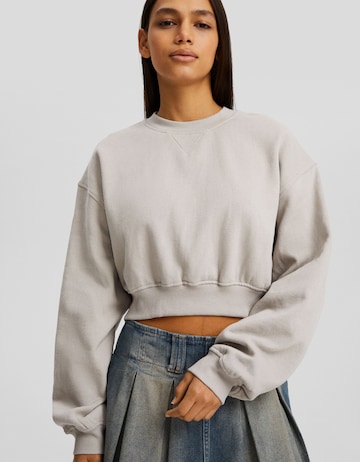 Sweat-shirt Bershka en gris