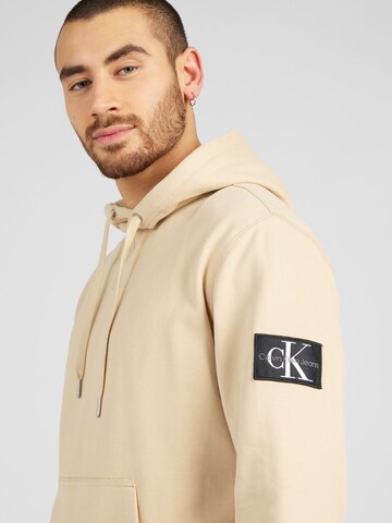 Calvin Klein Jeans Sweatshirt in Beige