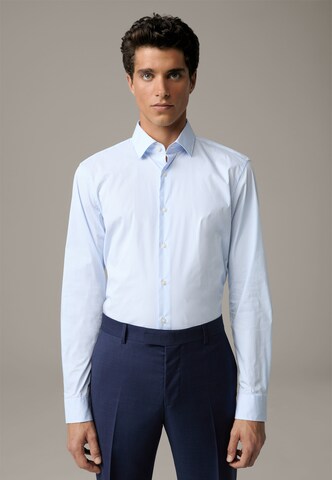 STRELLSON Slim fit Button Up Shirt 'Santos' in Blue: front