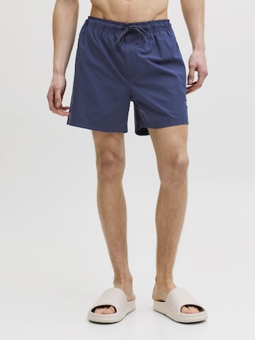 JACK & JONES Ujumispüksid 'JPSTMaui Tropic', värv sinine