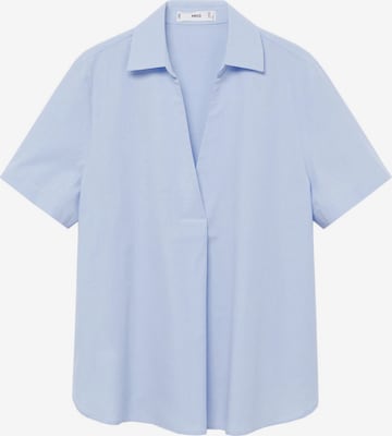 MANGO Bluse 'Luna' in Blau: predná strana