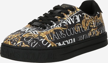 Versace Jeans Couture - Zapatillas deportivas bajas 'COURT88' en negro: frente