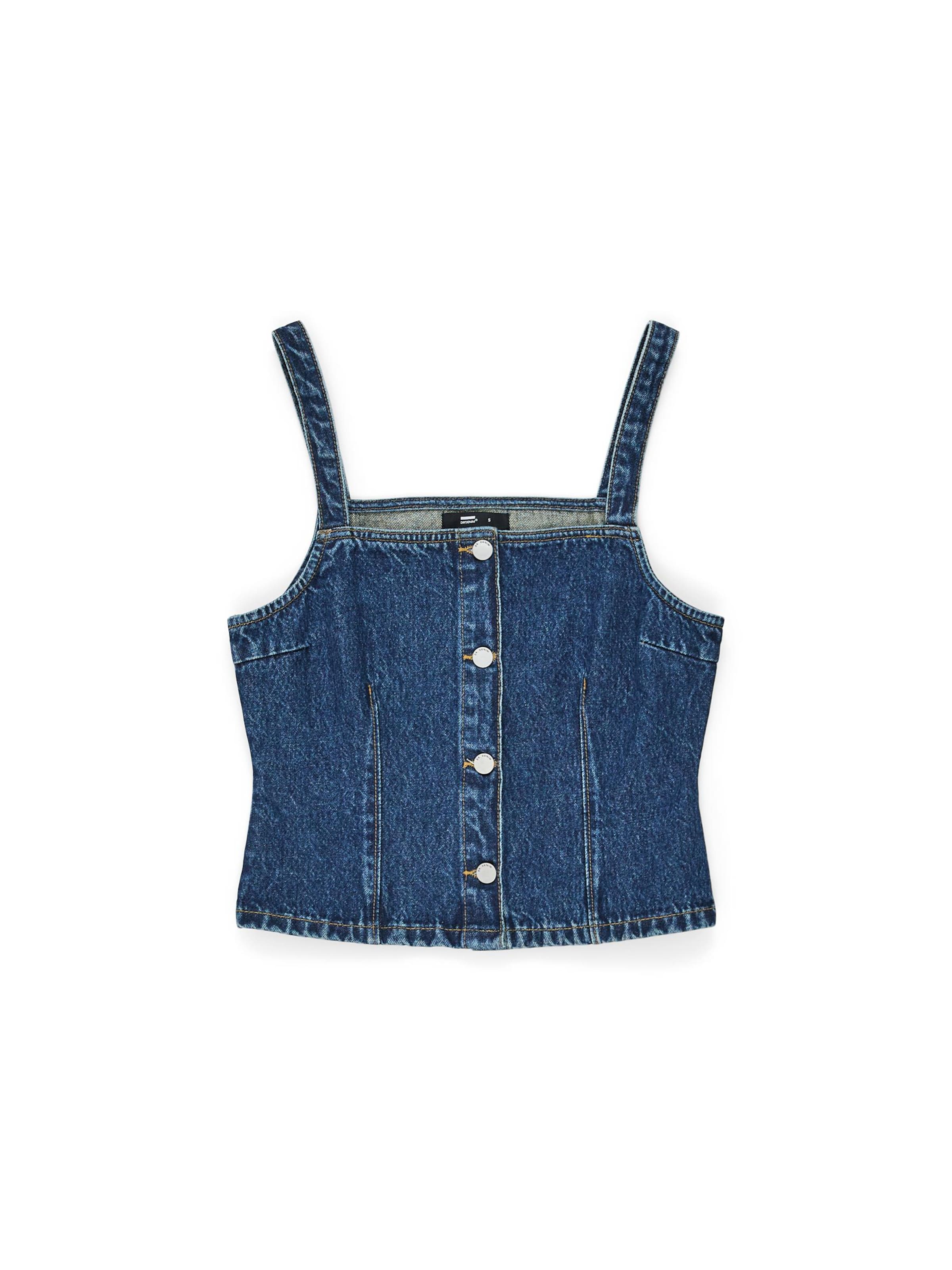 Dr. Denim Top 'Niamh' in Blue: front