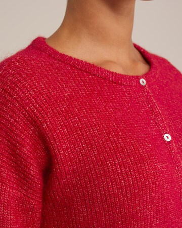 WE Fashion Knit cardigan in Red