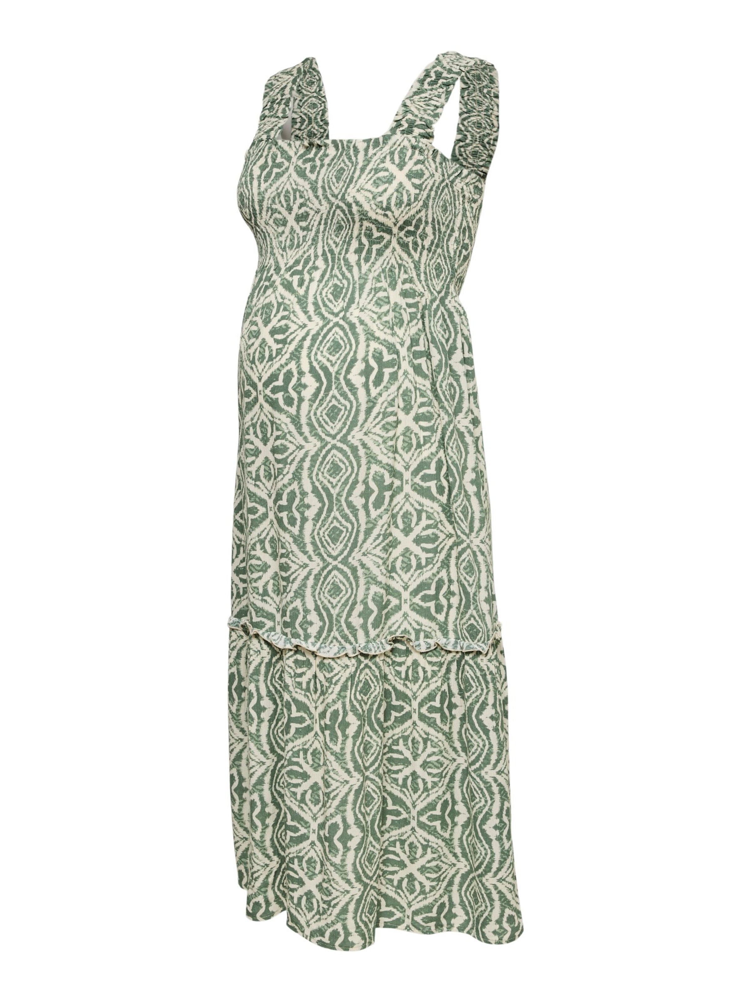 Vero Moda Maternity Dress 'VMMMenny' in Cream / Green, Item view