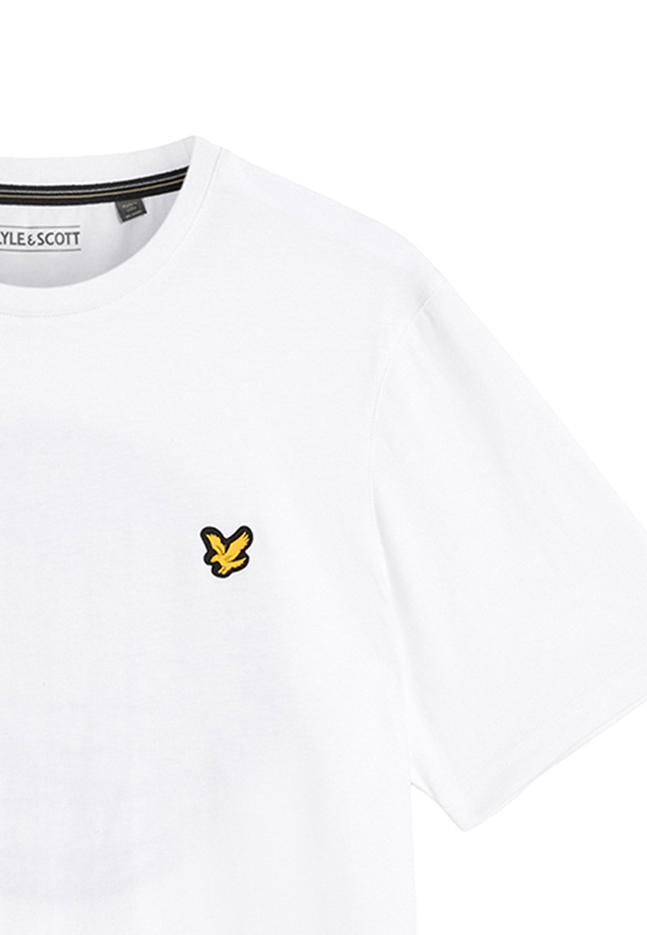 T-Shirt 'Geometric Globe' Lyle & Scott en blanc
