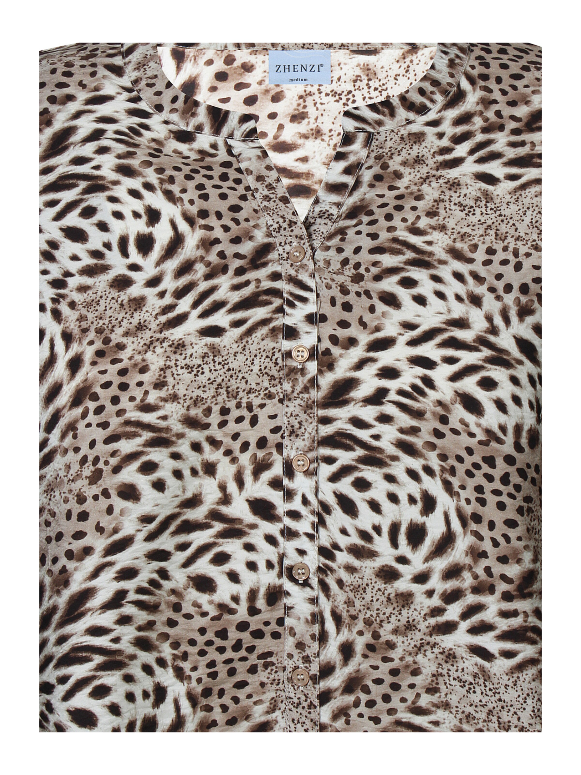 Zhenzi Blouse 'Maida 1636' in Bruin