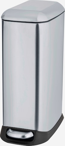 Wenko Treteimer in Silber: Vorderseite