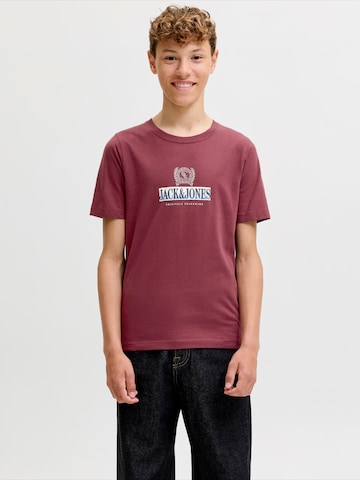 Jack & Jones Junior T-Shirt 'JORFREDERIKSBERG' in Braun: Vorderseite