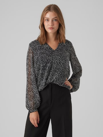 VERO MODA - Blusa 'HOLLY' en negro: frente