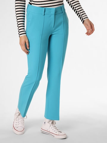 Cambio Regular Broek 'Farah' in Blauw: voorkant