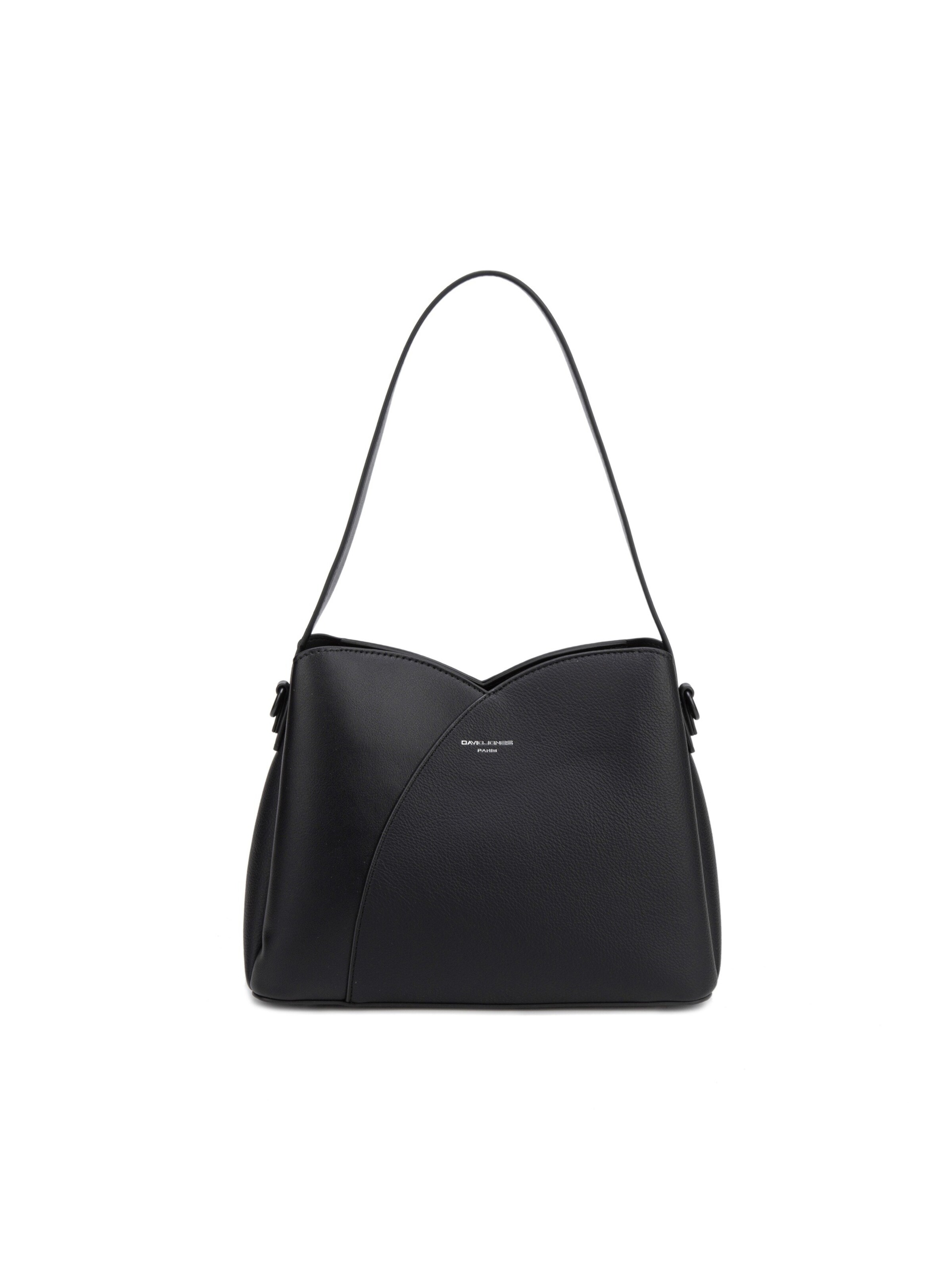 Borsa a spalla 'Borsa a Spalla David Jones Design Curvilineo Ecopelle' di David Jones in nero: frontale